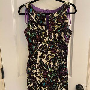 Donna Ricco Sleeveless Dress, Multicolor, Size 4